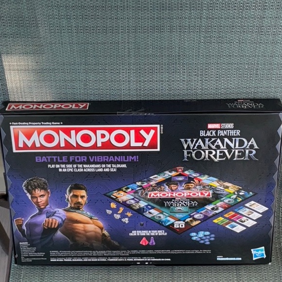 MONOPOLY  Marvel Studiios. Wakanda  Forever Edition Board Game NEW - Picture 3 of 3
